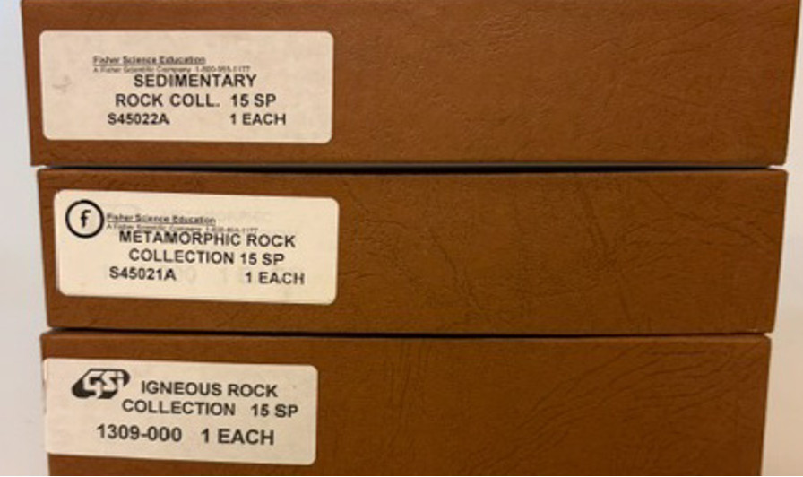 Fisher Science Ed Rock Collection Sedimentary Metamorphic Igneous NOS