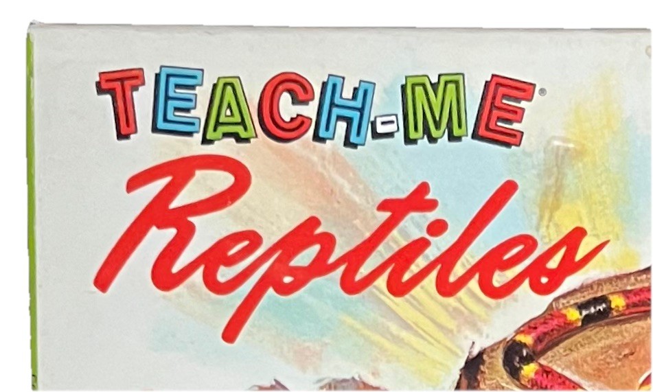TEACH ME REPTILES Flash Cards Vintage 1968 Complete 48 Set Excellent Condition