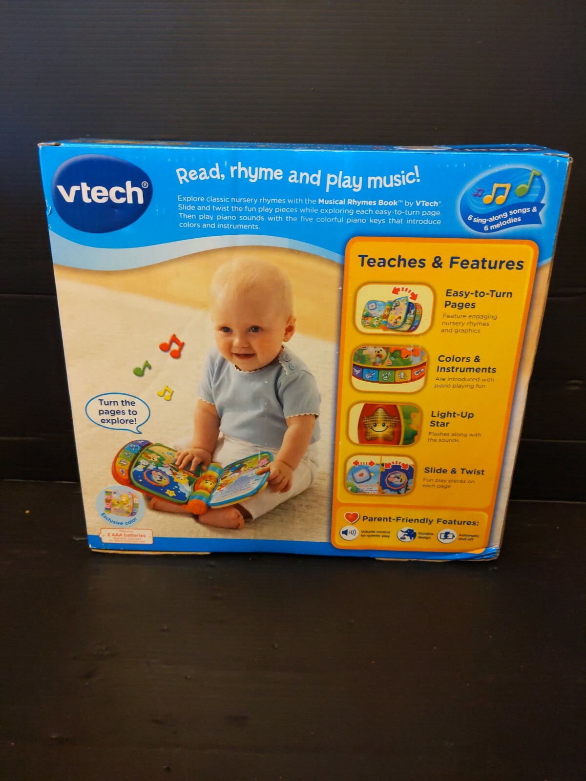 VTech Musical Rhymes Book Educational Toys For 6 month -3 Years Olds Toddler