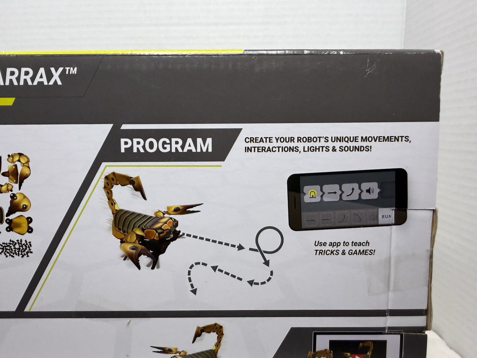 Kamigami Robots Scarrax Robotic Scorpion STEM Building Kit Open Box Unassembled