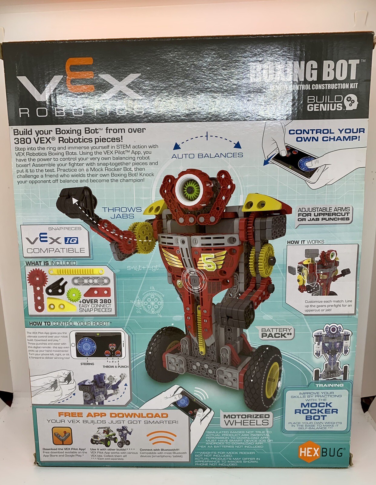 Vex Robotics Balancing Boxing Bots Single