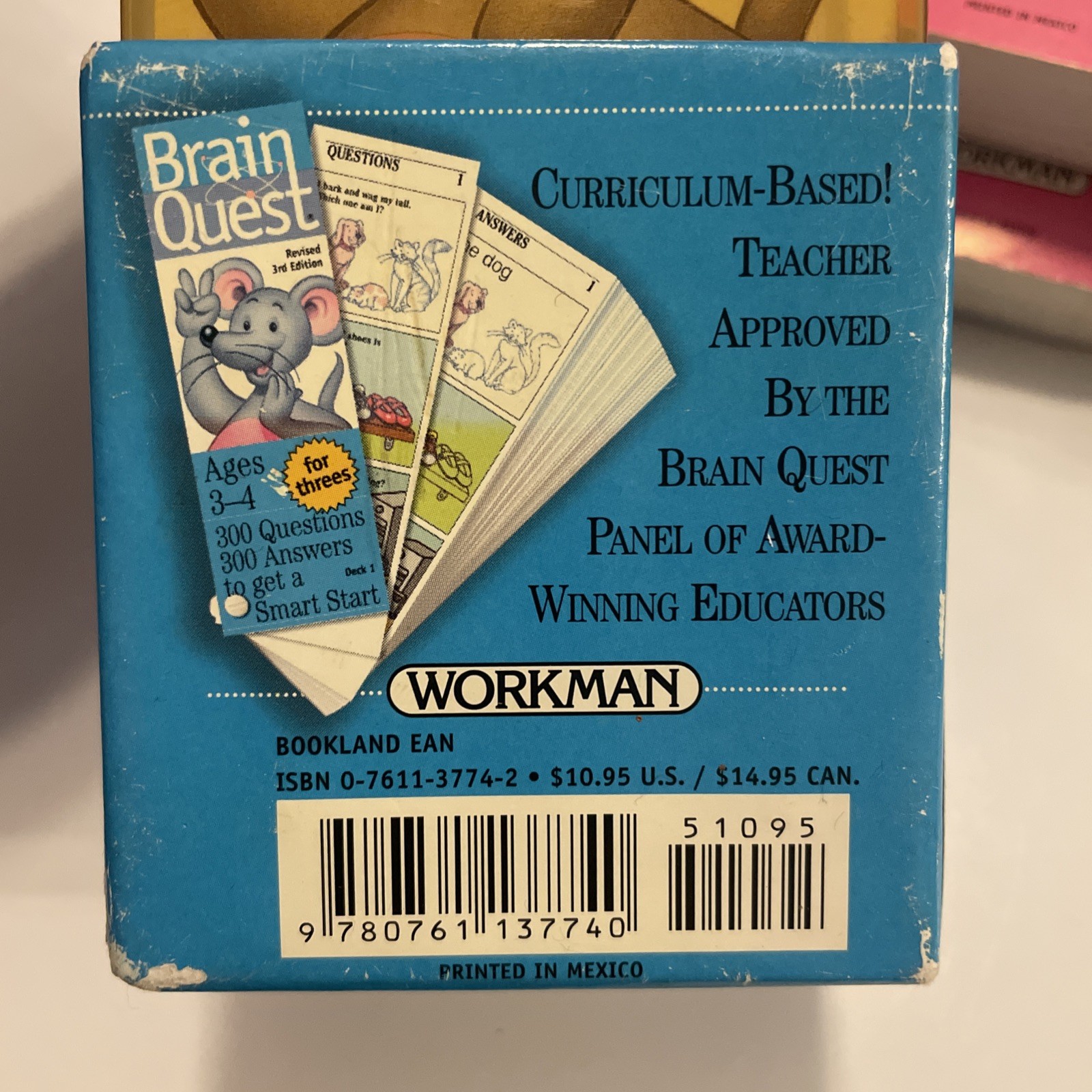 Brain Quest Lot Kids Learning Cards Ages 3–7 Threes Preschool Kindergarten 1st