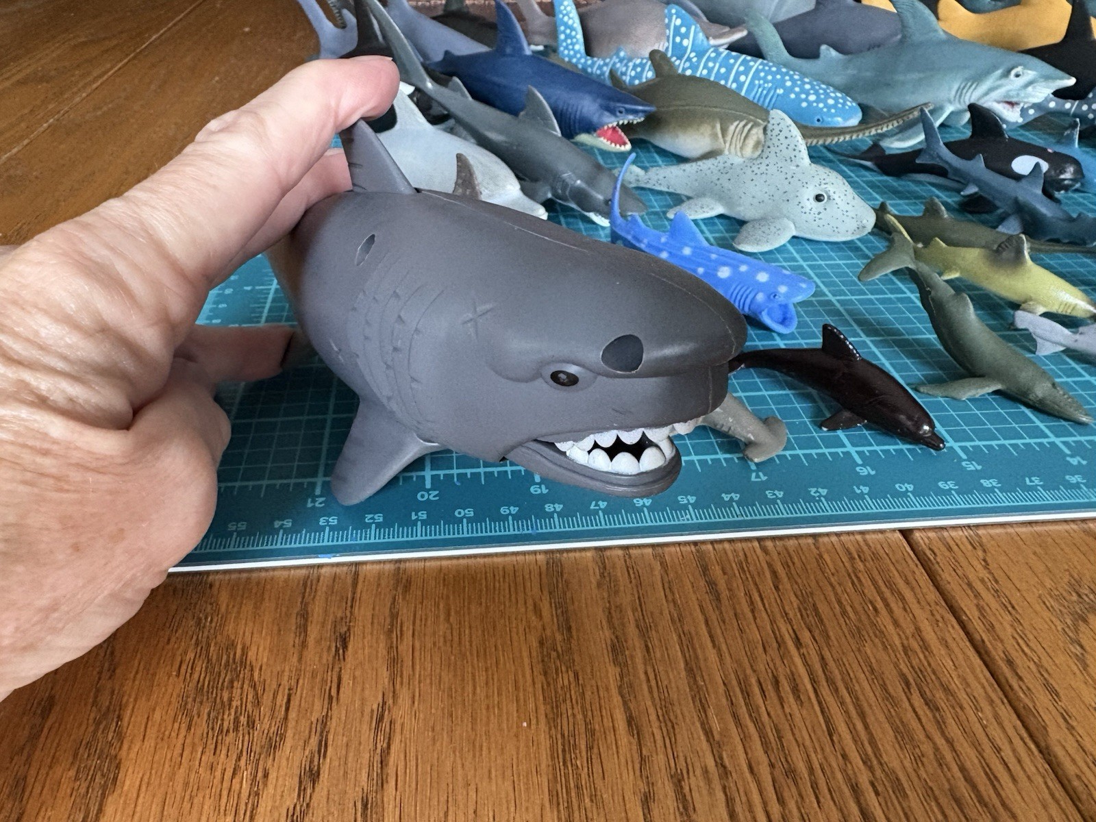 Lot Of 48 Various Sharks (mostly) & A Few Whales~Rubber & Plastic! VGUC See Pics