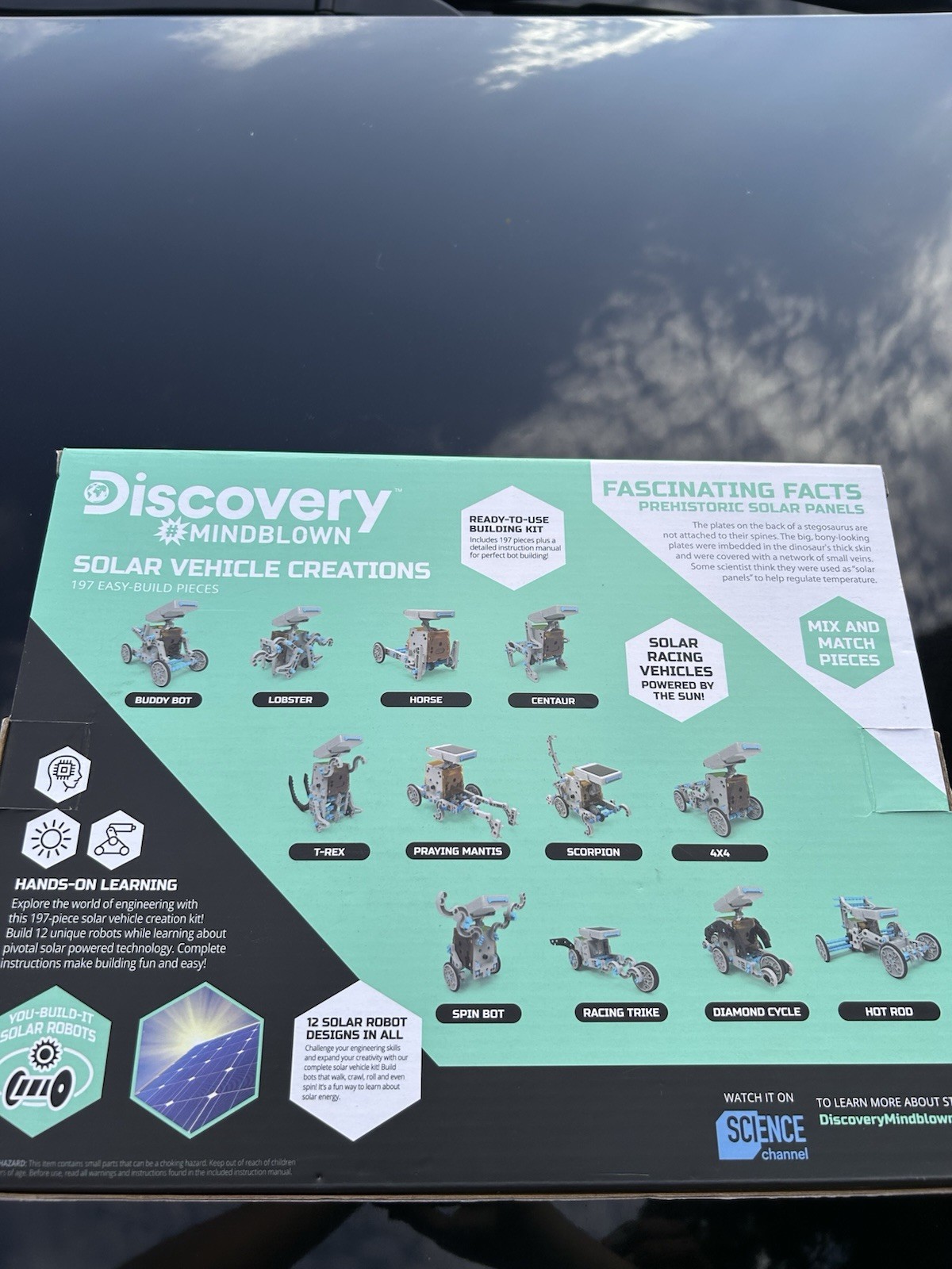 Discovery Mindblown STEM Solar Vehicle Creations Kit, 197 Easy-Build Pieces