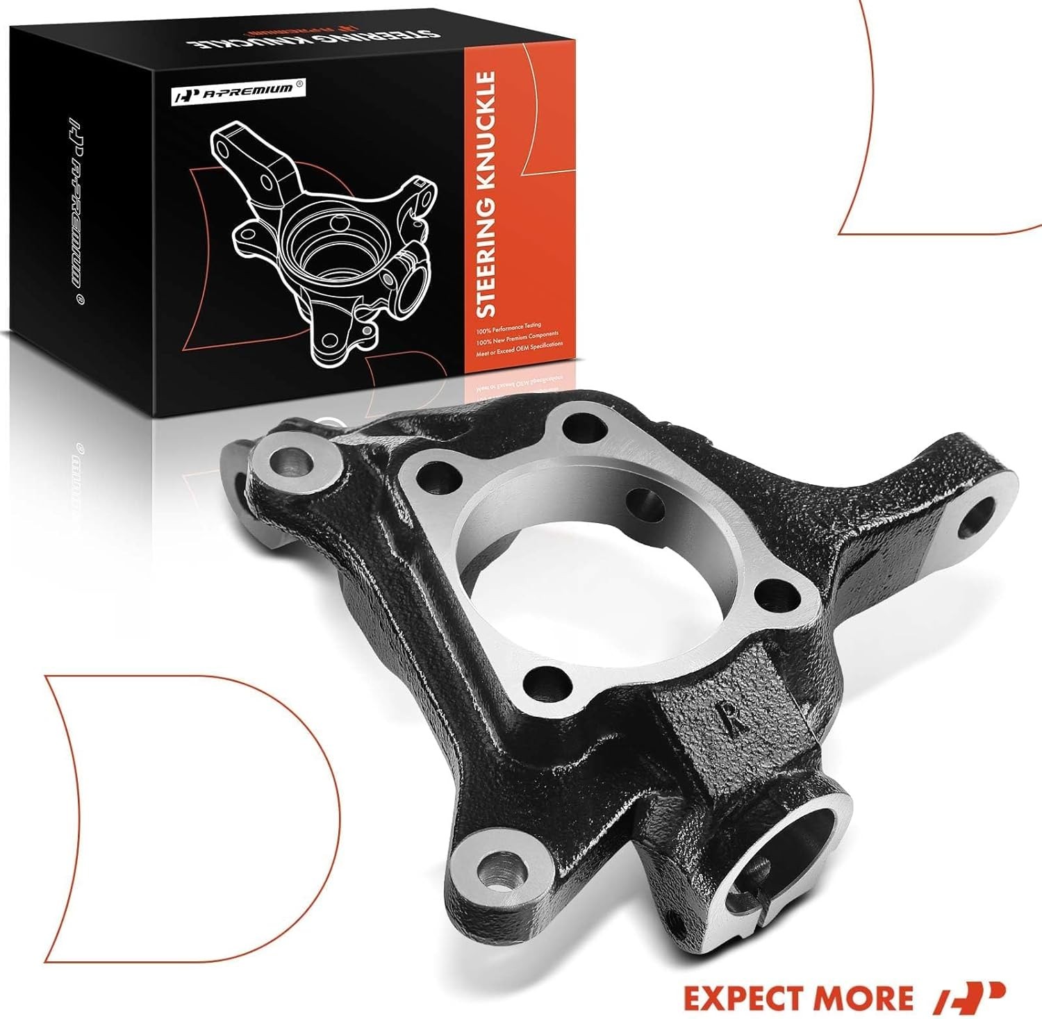 Front Right Suspension Steering Knuckle Compatible with Front Passenger Side
