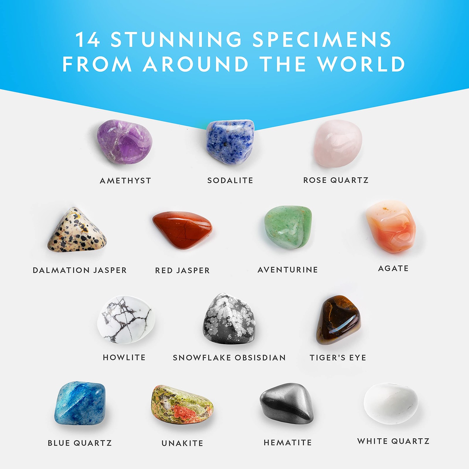 National Geographic Premium Polished Stones 5 Pounds of 1/2Inch Tumbled Ston…
