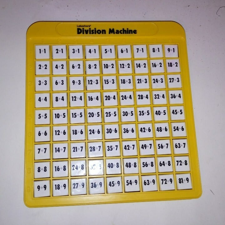 Lakeshore Division Machine Pop Up Answers Learning Toys Educational