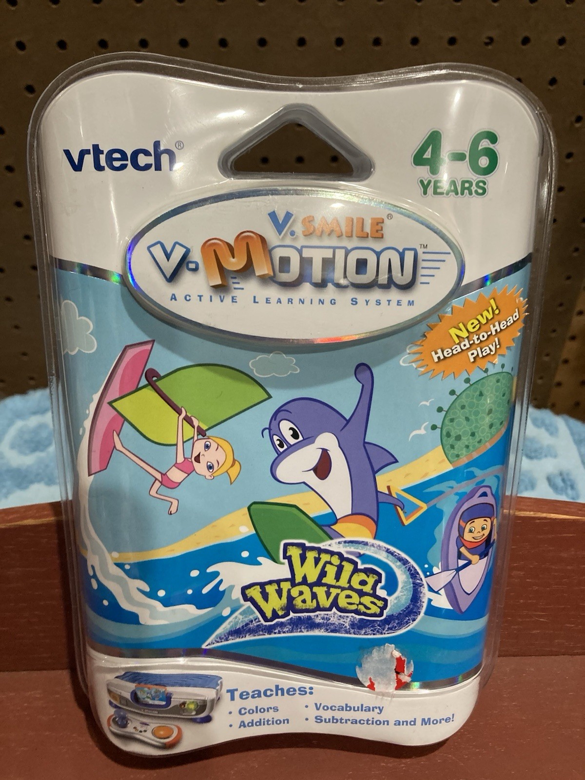 Vtech V Smile Motion Wild Waves Active Learning System 4-6 Y Head To Head Play