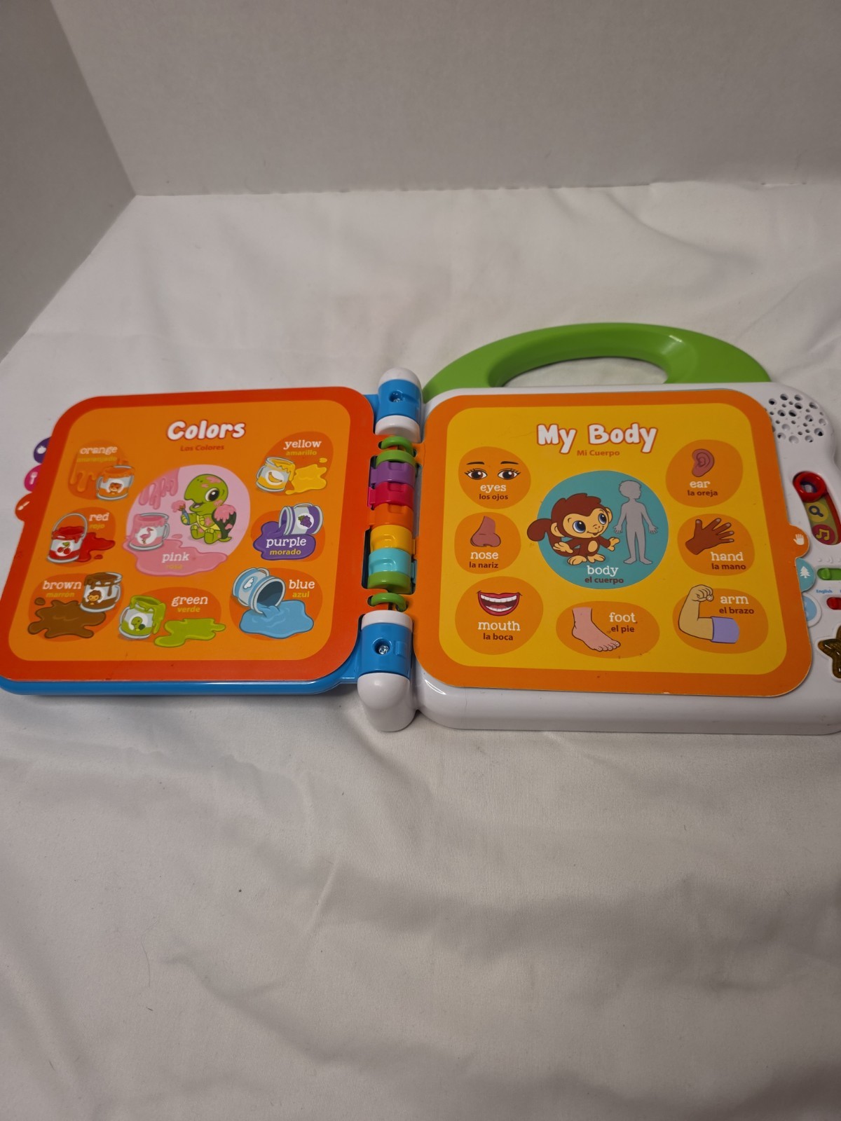 TESTED Leap Frog Learning Friends 100 Words Electronic English Chinese Book Kid