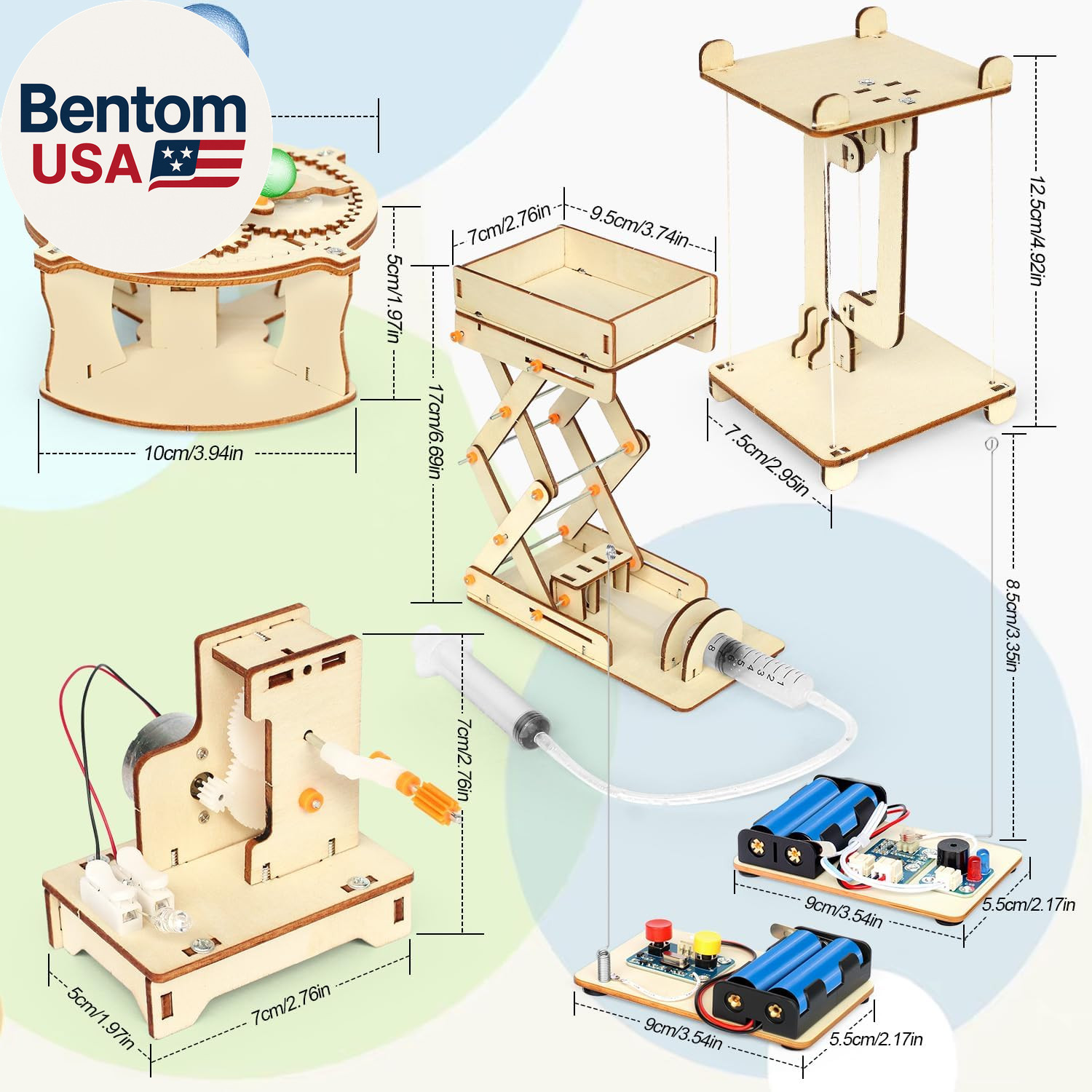 5 in 1 STEM Kits Projects for Kids, STEM Toys Crafts for Boys, Girls, Ages 8+, S