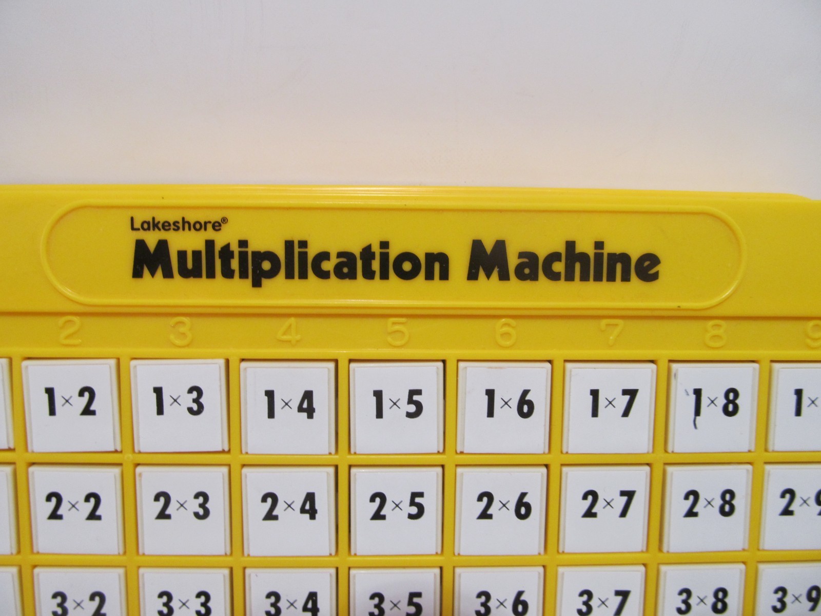 Vintage Lakeshore Multiplication and Division Push Up Button Answer Machines