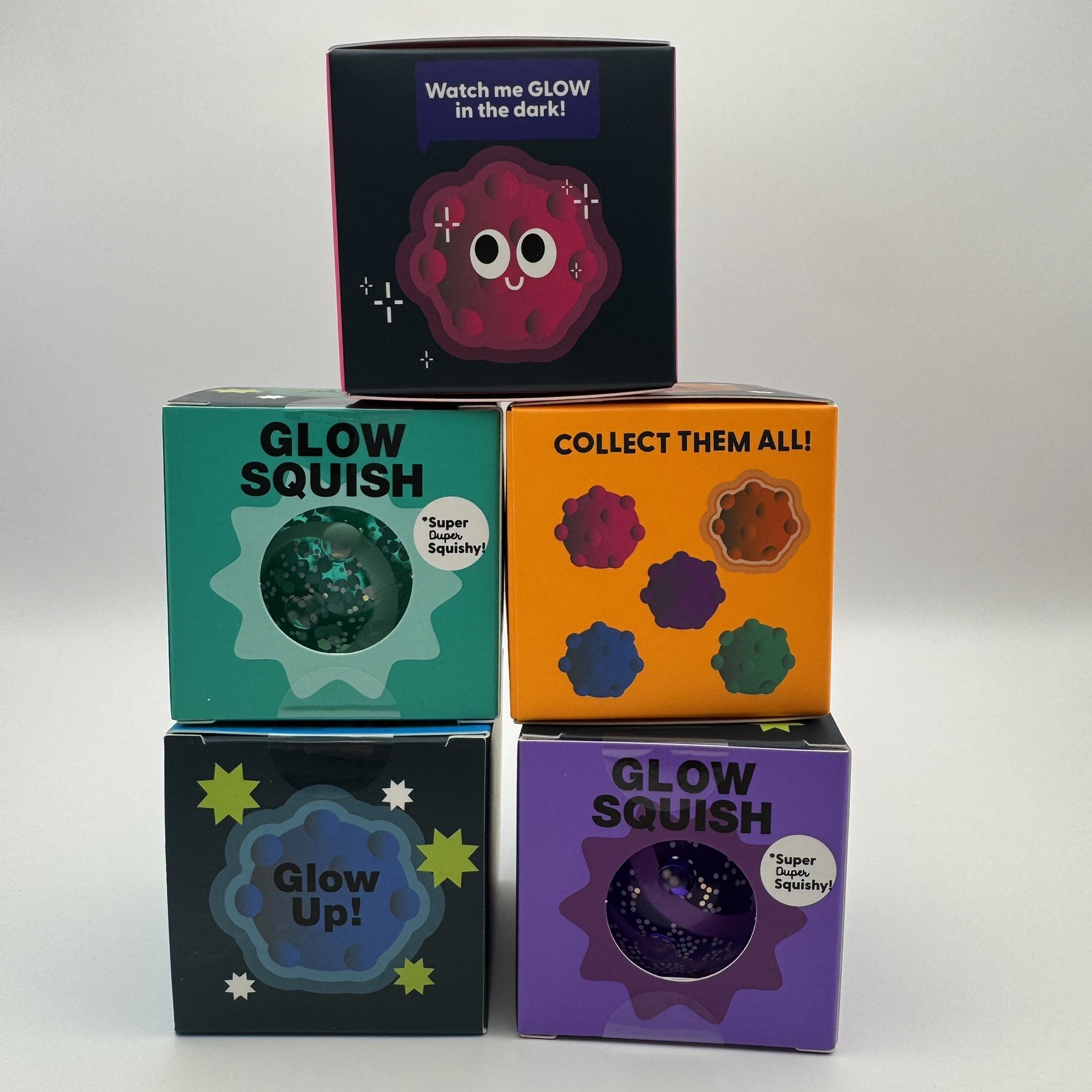 J’adore Glow Squish – Squishy Squeeze Toy Age 3+ Lot of 5