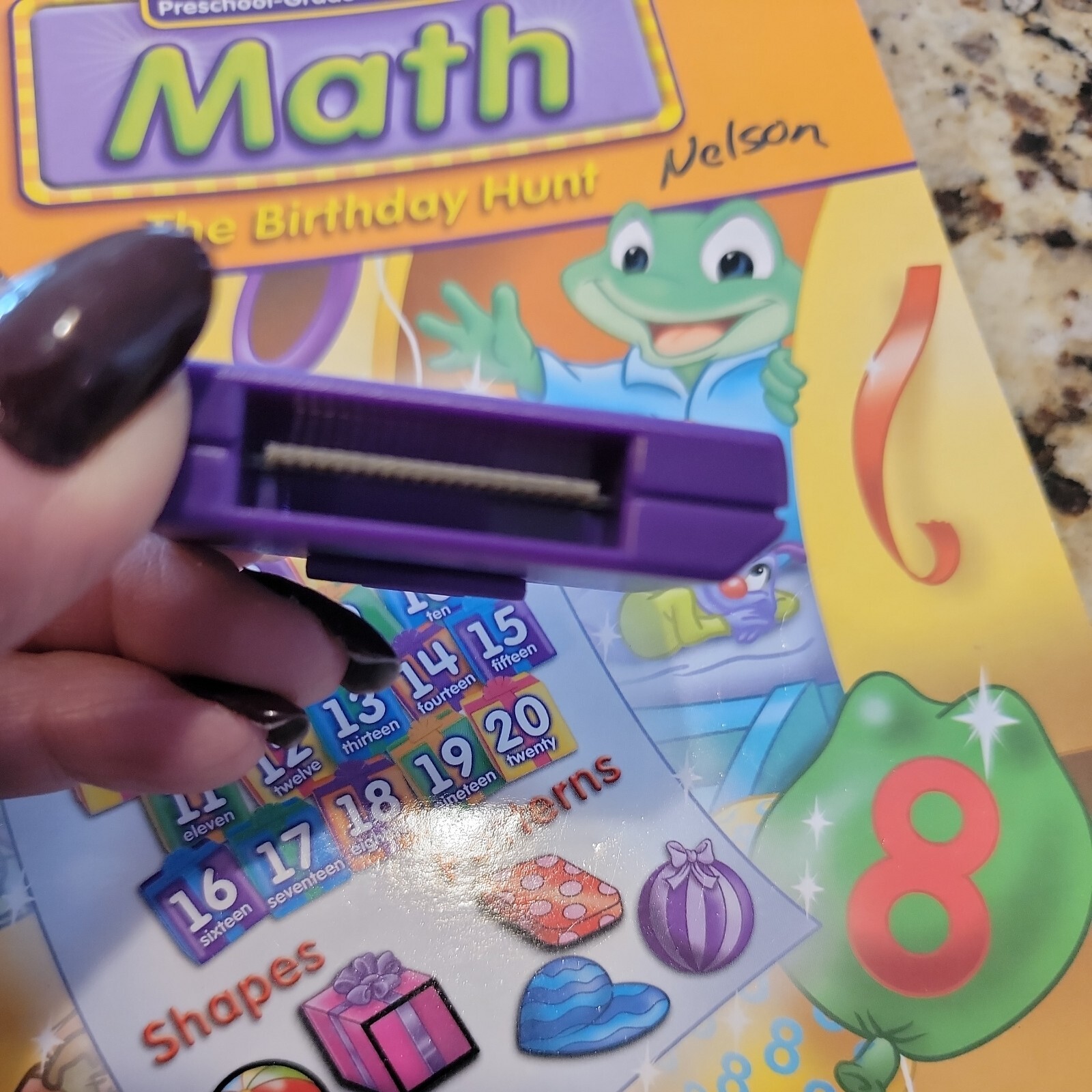Leap Frog LeapPad Math The Birthday Hunt Book Cartridge Preschool Grade 1 Count