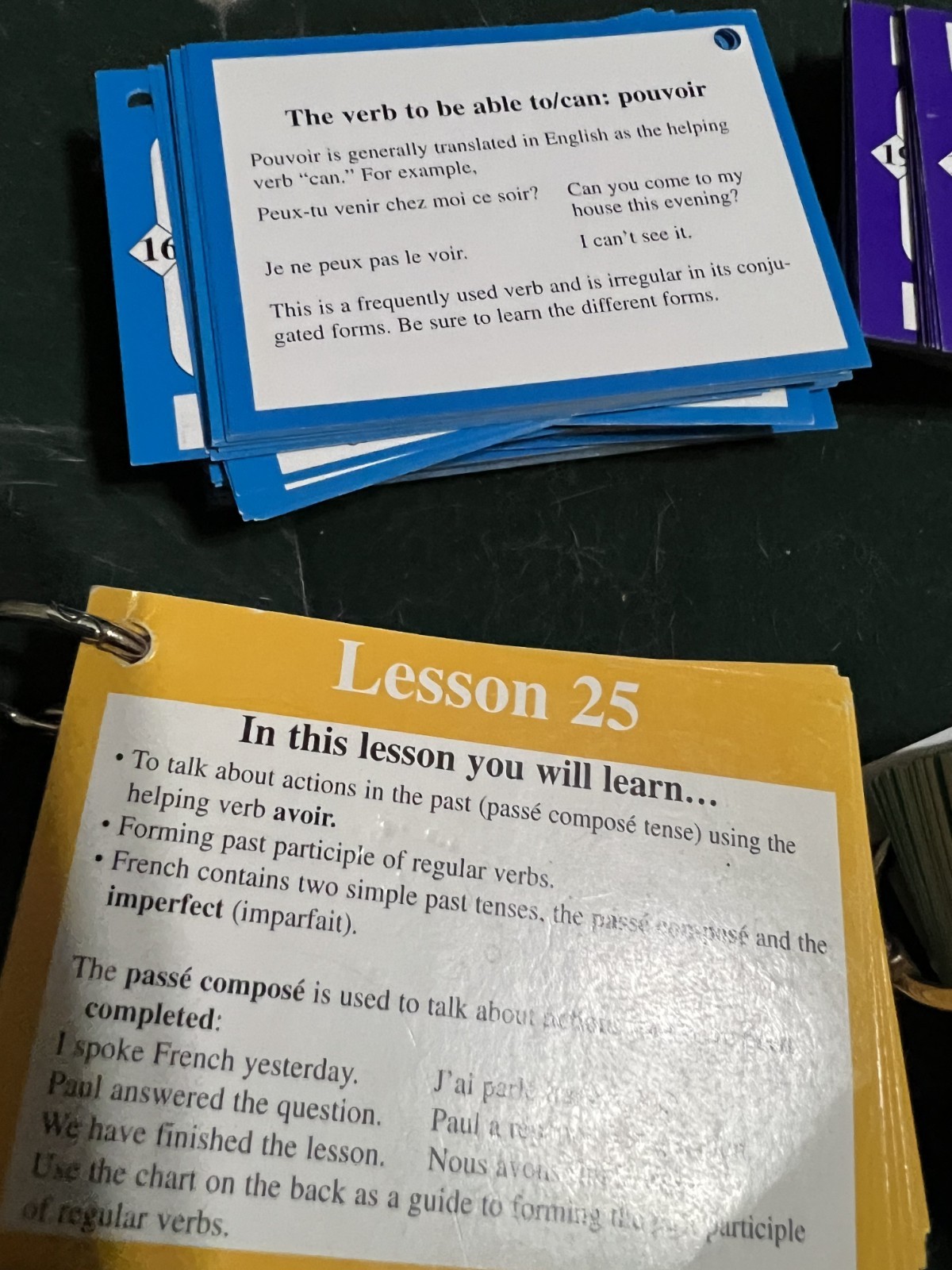 French Conversation Flash Cards Great for travel
