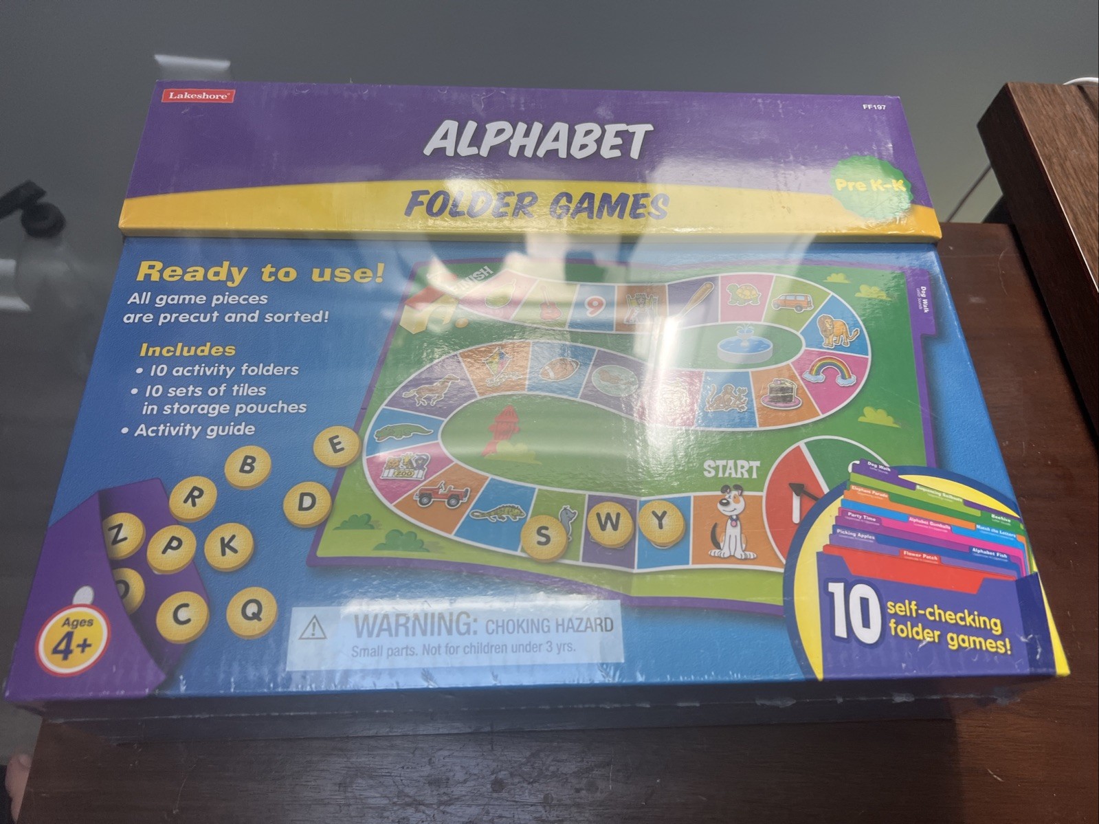 Lakeshore Alphabet Folder Game Library – Pre K-K FF197 Brand New Sealed