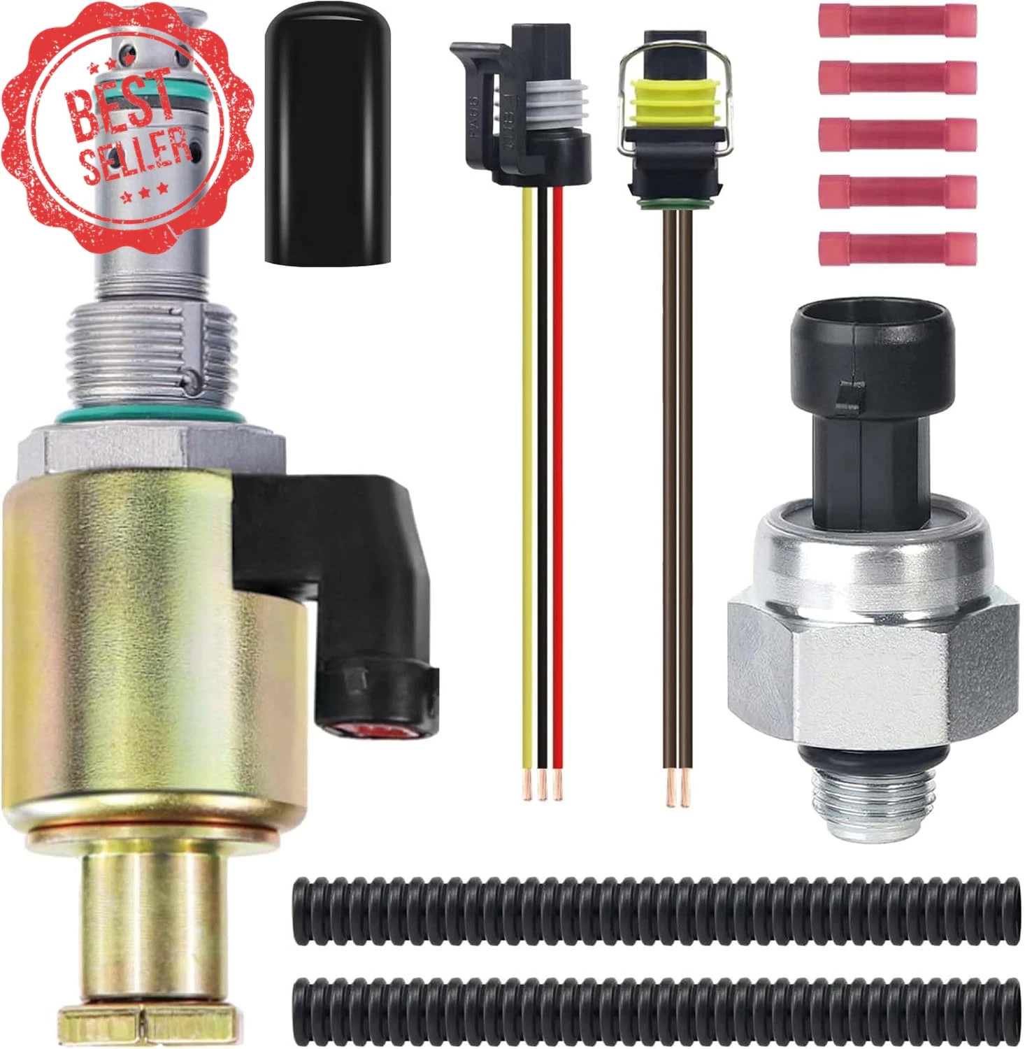 7.3 Powerstroke IPR Valve & ICP Sensor w/ Pigtail for Ford F-Series Super Duty