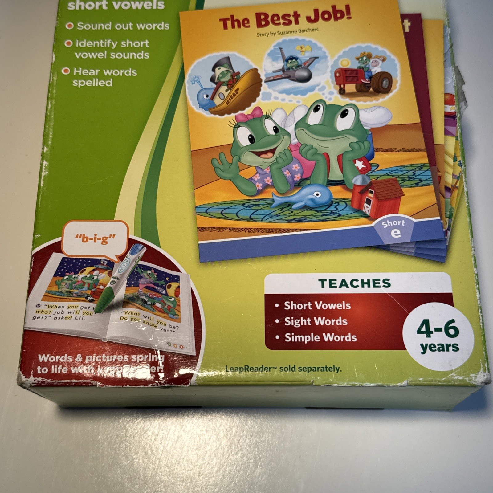 LeapFrog LeapReader LEARN TO READ Consonants Short Vowels Book Set Early Reading