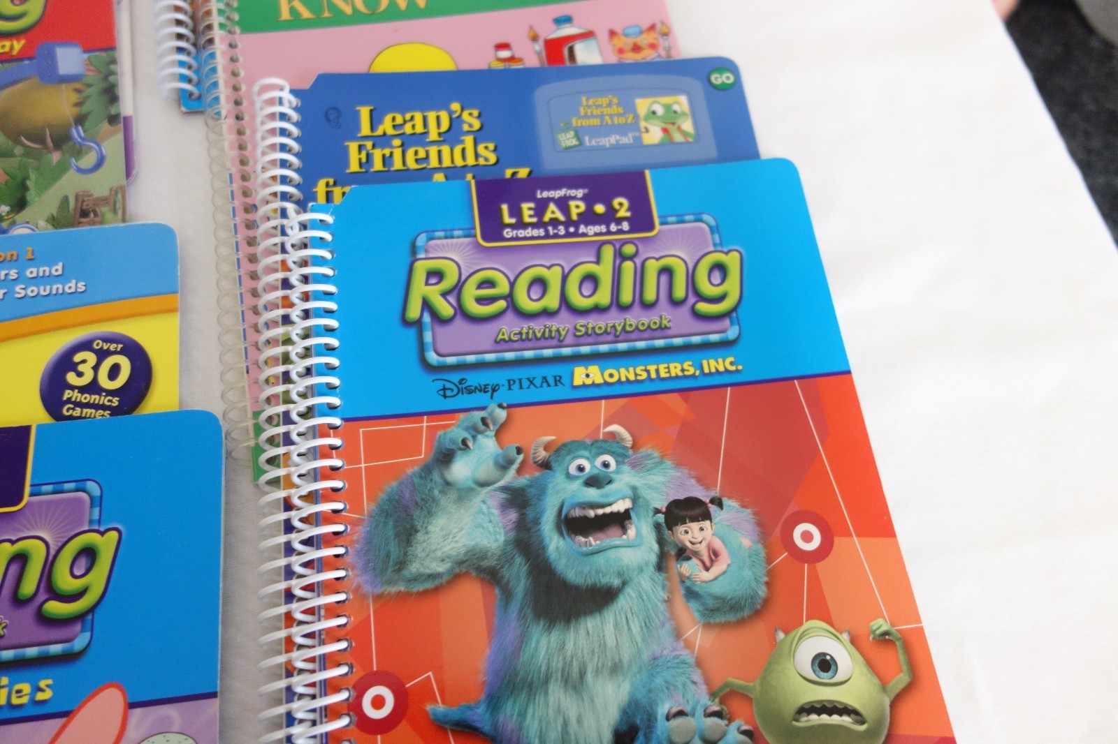 Lot Of 12 Books and Cartidges LeapFrog LeapStart Interactive Learning System