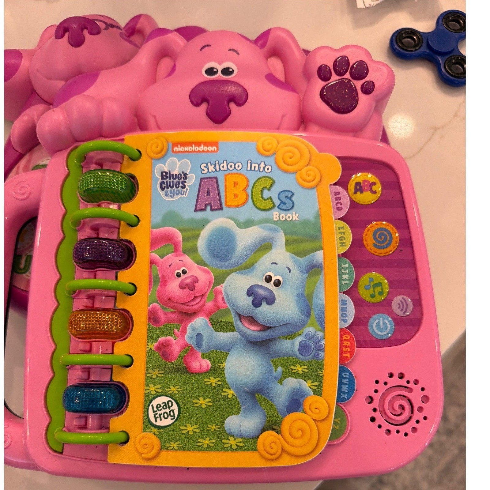 Blues Clues and You Magenta LeapFrog ABC Book Discovery Board and Plush Bundle