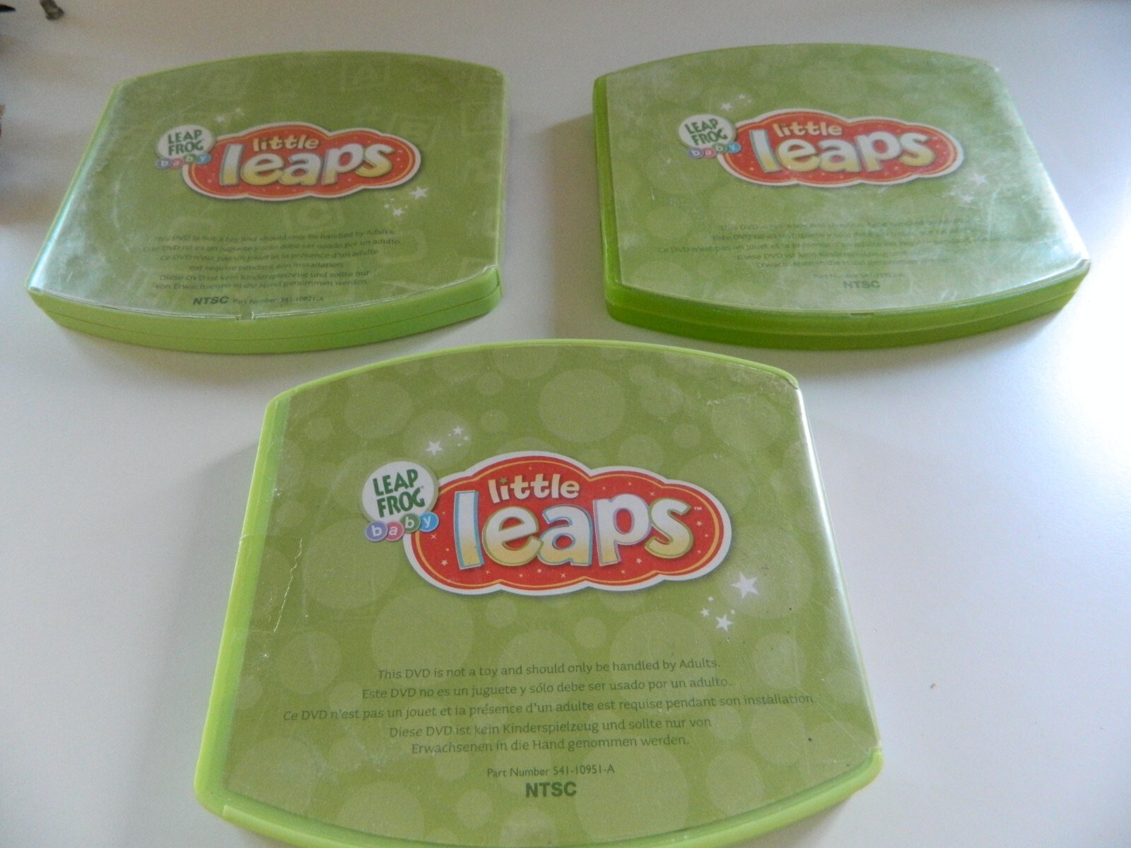 Lot Of 3 Leap frog baby little leaps. Say it Baby, Play &Move, Learning Steps
