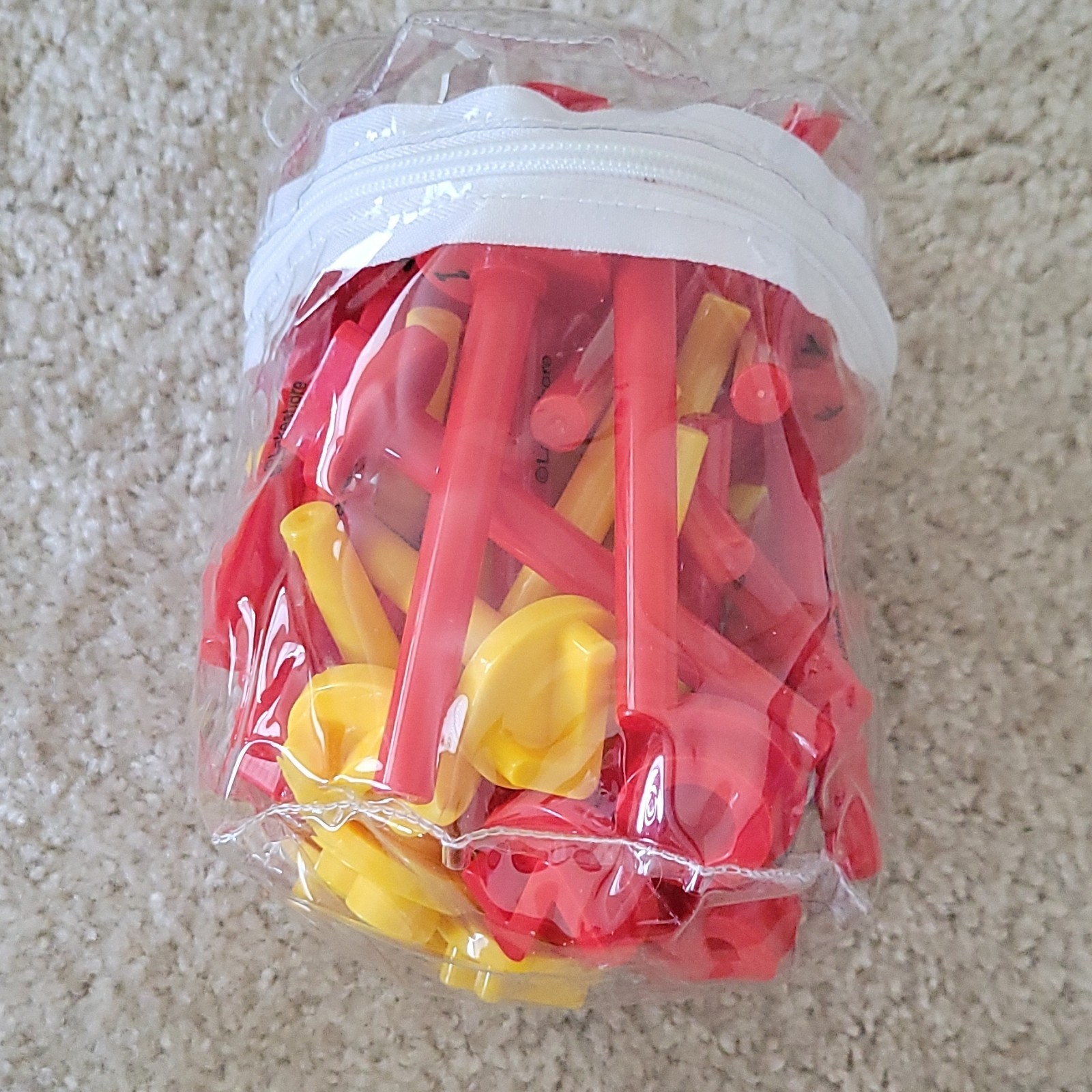 Learning Resources Alphabet Letter Construction Set Red & Yellow Toy 3-7 Years
