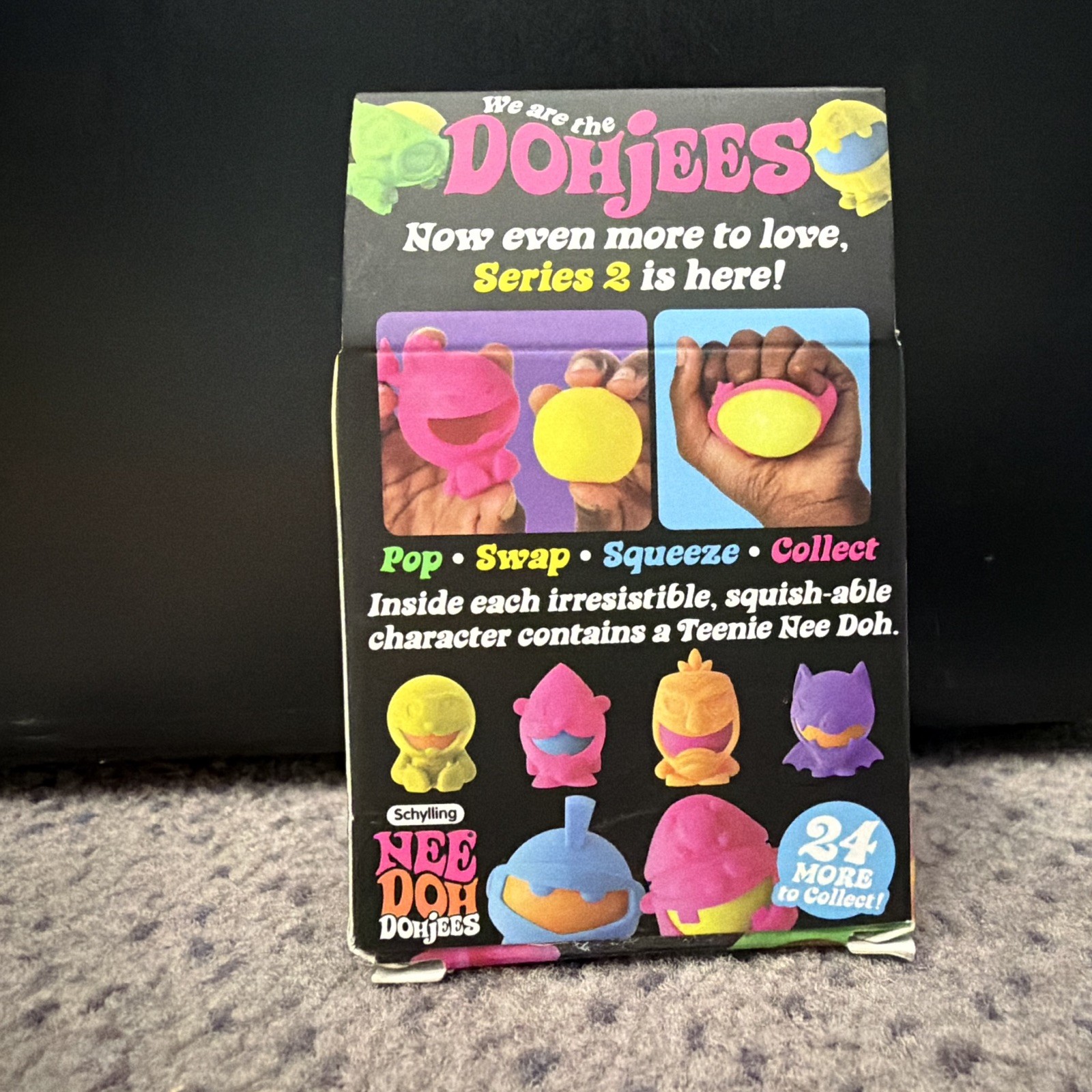 Schylling Nee Doh Dohjees Series 2 Squeeze Toy, Yellow, Ages 3+