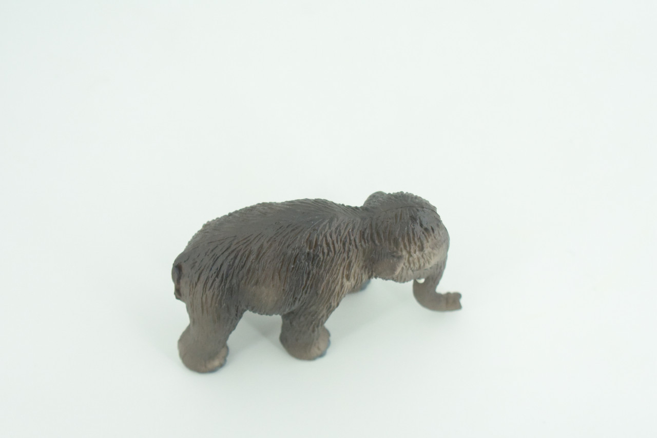 Toy Wooly Mammoth Baby, Hand Painted Rubber Realistic Model 4 Inches CH879 BB200