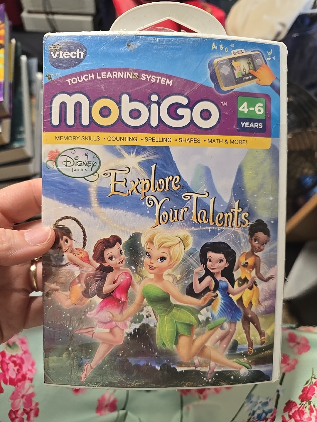 VTech mobiGo ” Explore Your Talents ” Learning Game Disney Fairies 4-6 years NEW