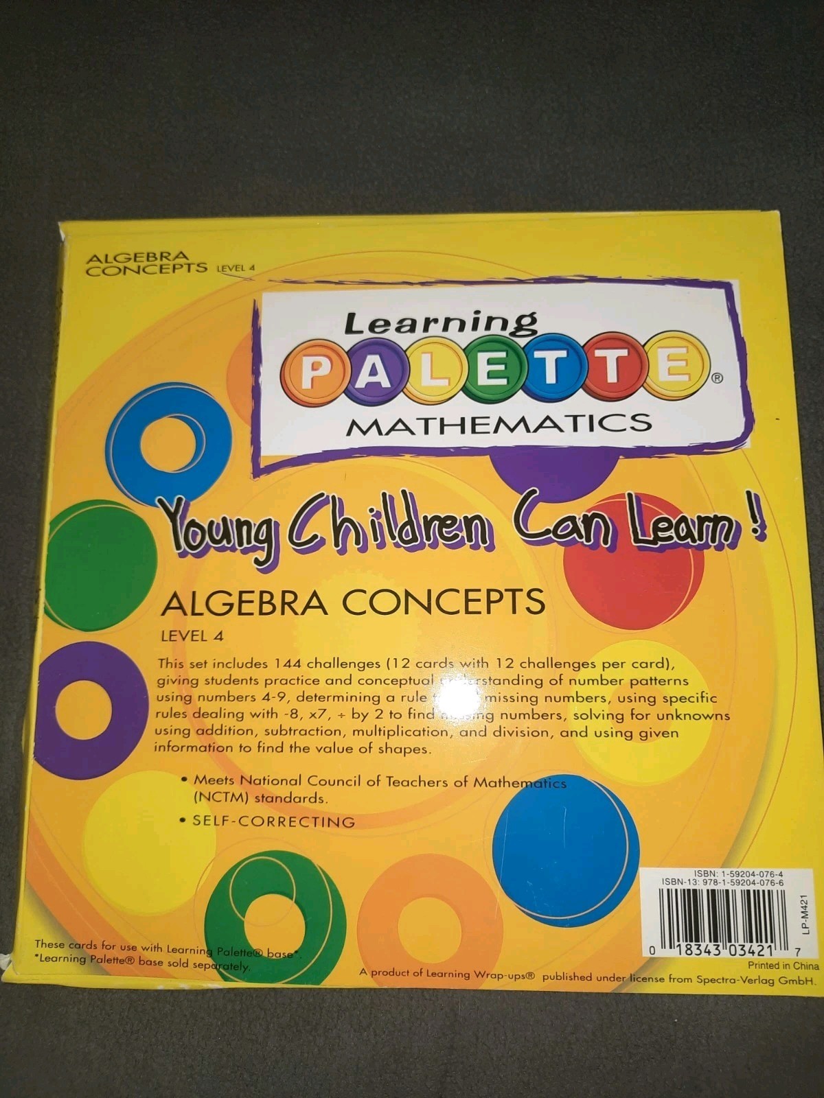 Learning Palette Mathematics Level 4 Step 2 Fractions & Level 4 Algebra Concepts