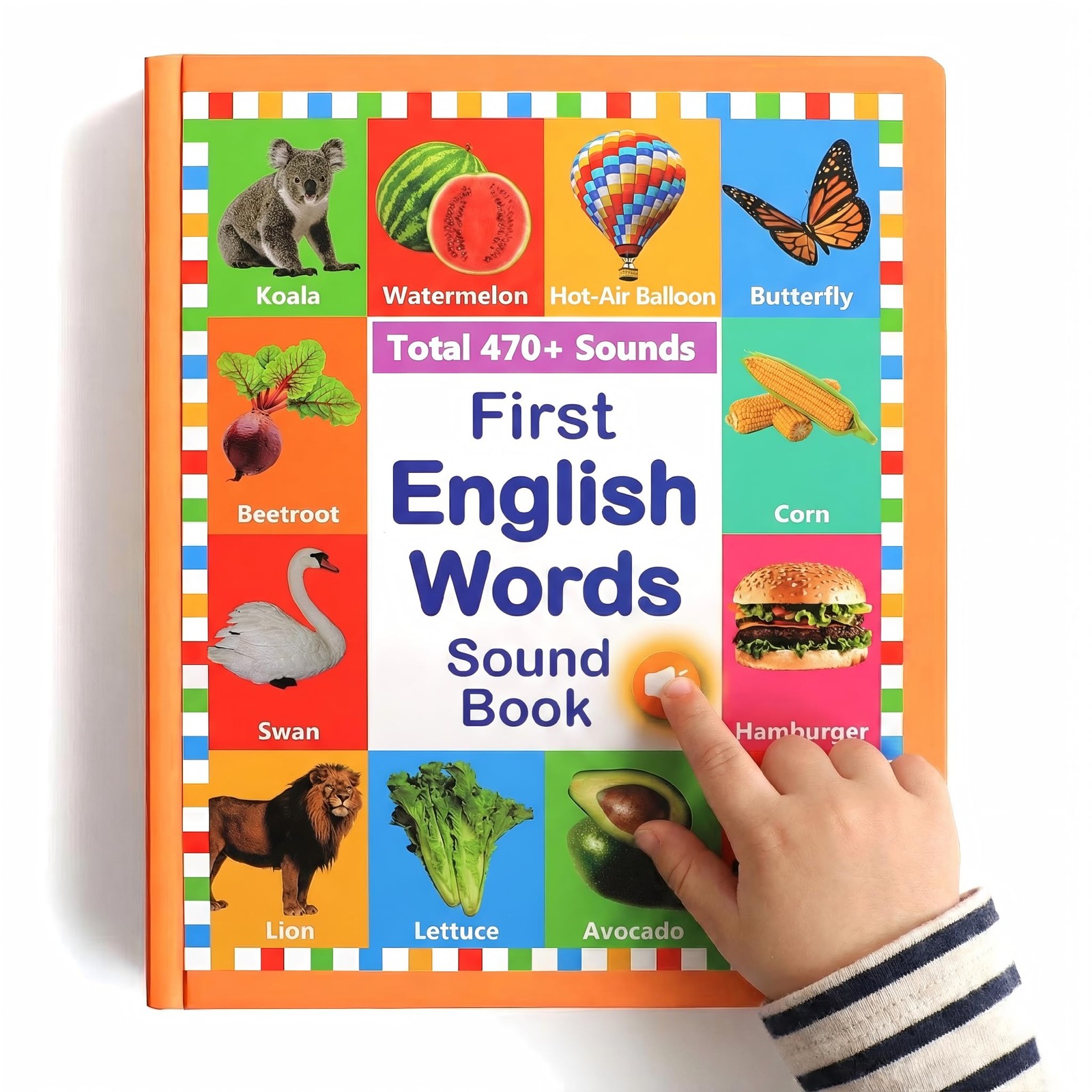 My First English Words Sound Book for Kids Ages 3-6, Interactive Toddler Book…