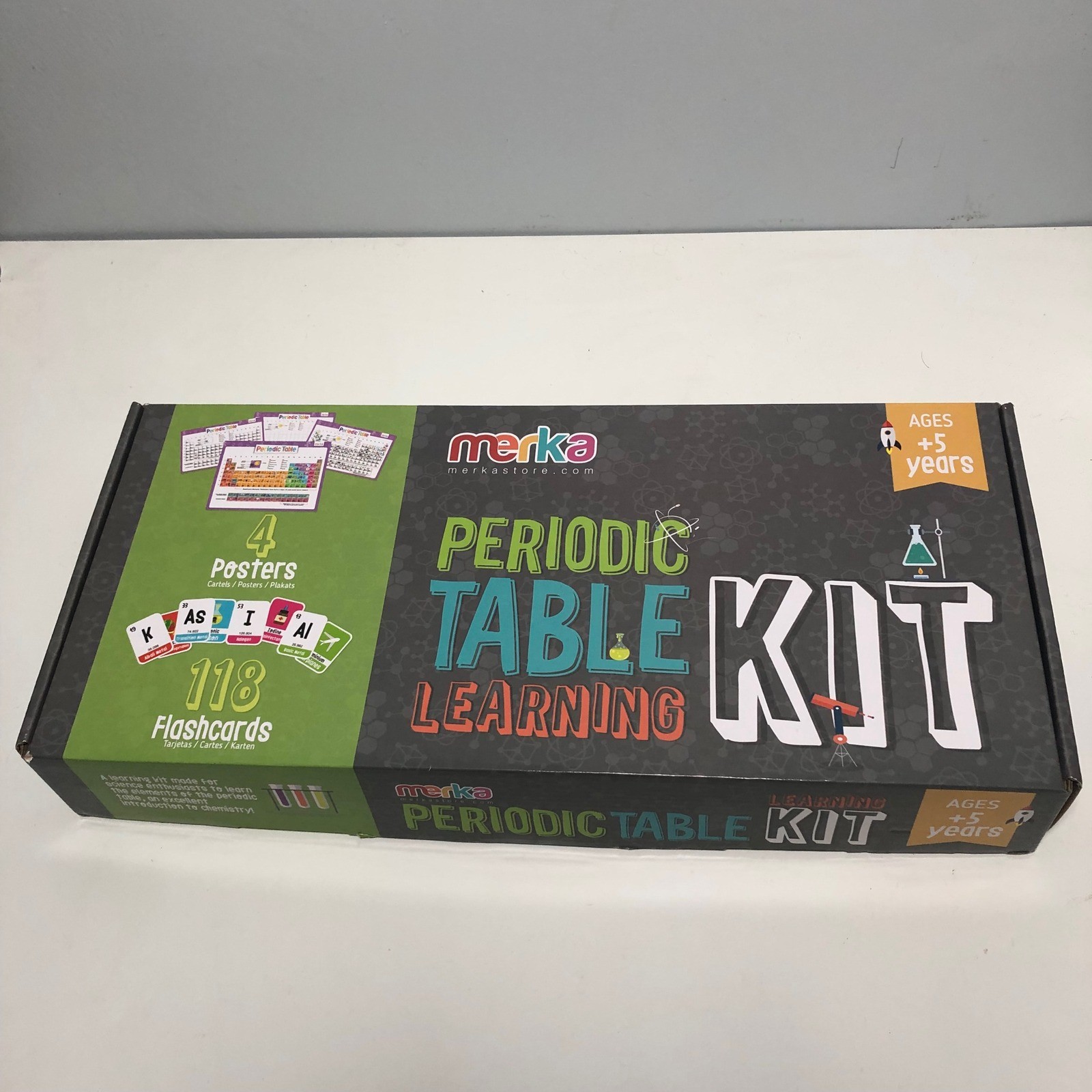 merka Periodic Table Learning Kit Kids Unisex Multicolor Science STEM Set