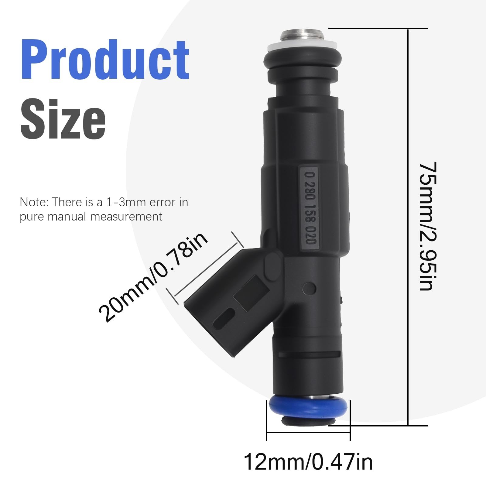 6Pcs 0280158020 Fuel Injectors, Replacement for Jeep Grand Cherokee Liberty, …