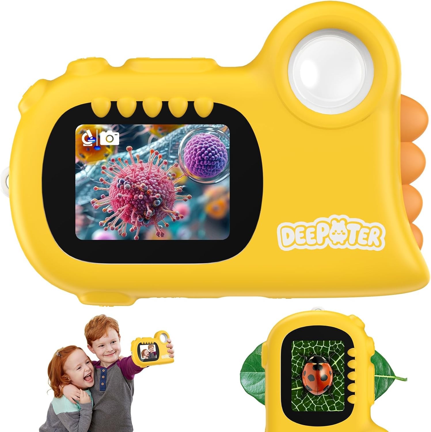 Microscope for Kids Handheld Mini Portable Digital Rechargeable 1000X Boy Girls