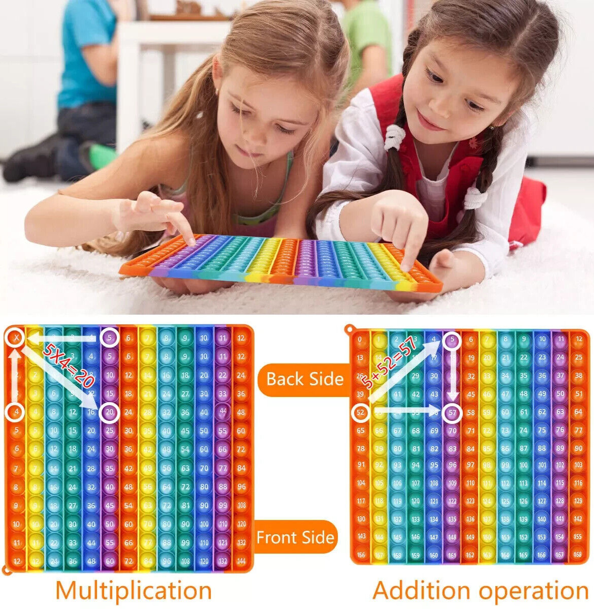Multiplication Chart Math Games Pop Fidget Toys 12×12 Multiplication Table
