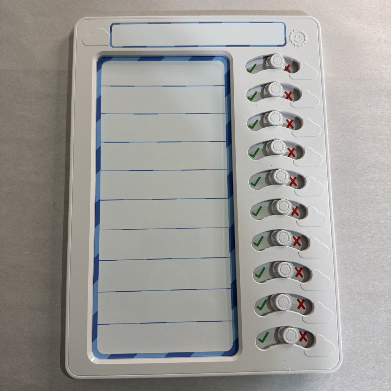 Magnetic Chore Chart w/Eraser for Kids – Daily Routine Visual Schedule Checklist