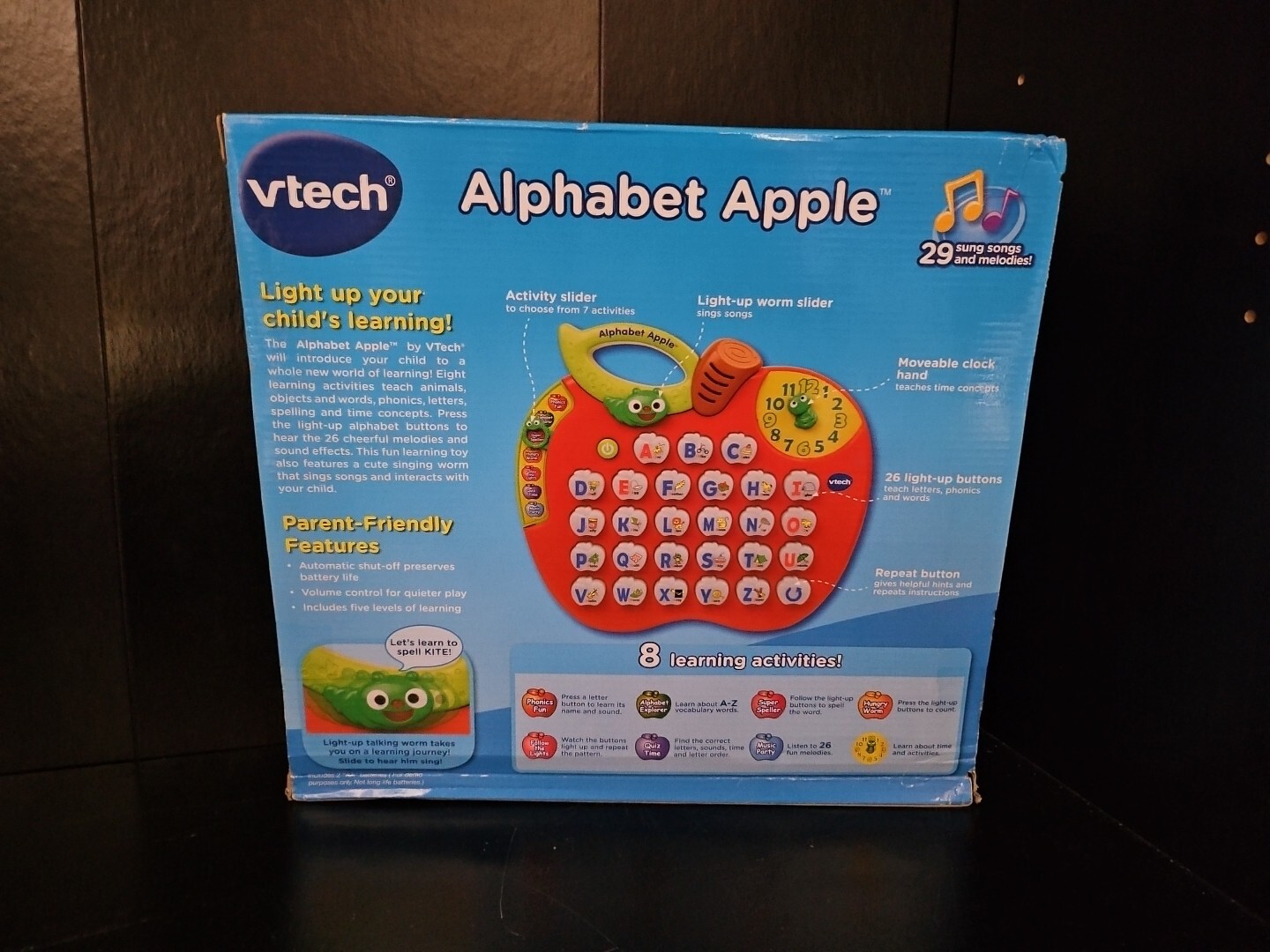 VTech Alphabet Apple Tree Teaches Beginning Reader Skills Sounds & Music New Box