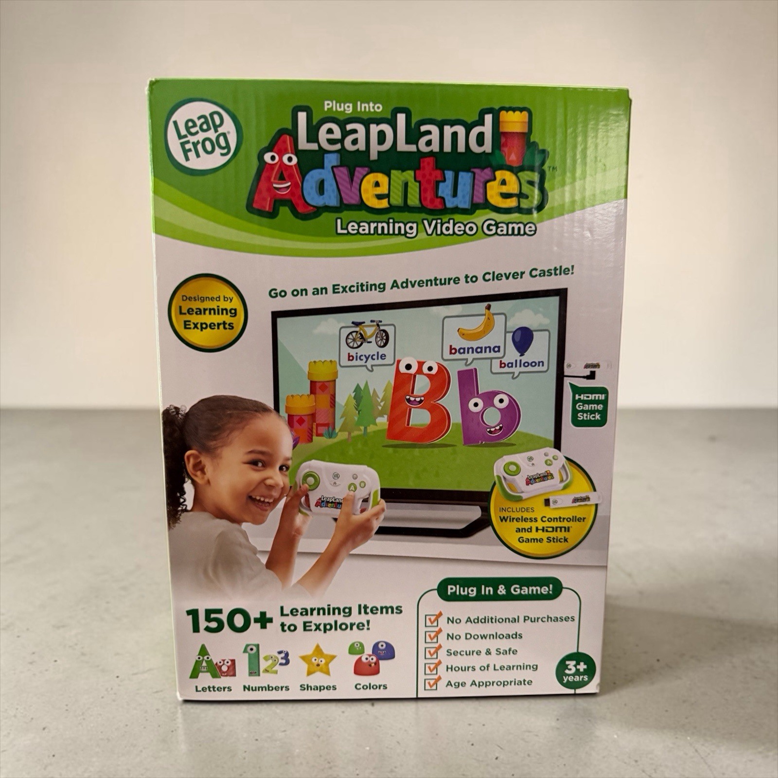 NIB~ LeapFrog Leapland Adventures Learning Wireless Video Game Plug & Play