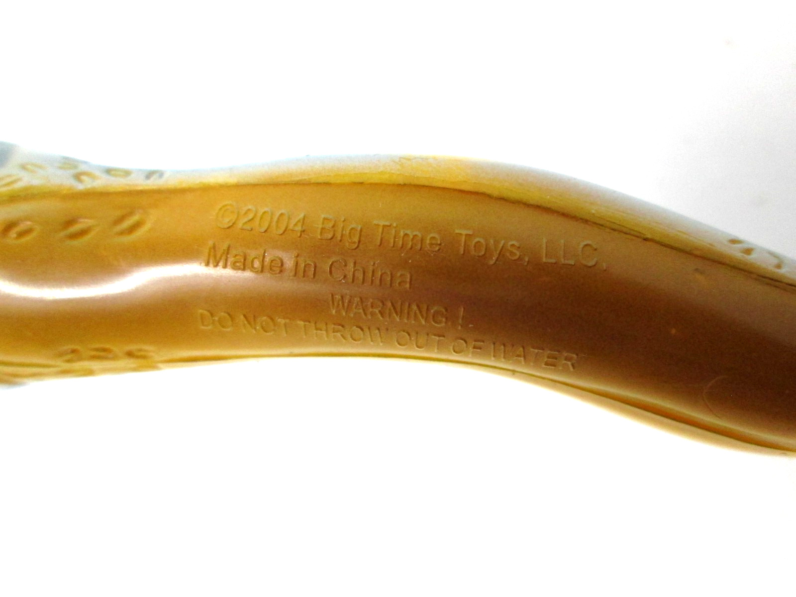 Plastic Eel PVC 2004 Big Time Toys 7.5in Figurine