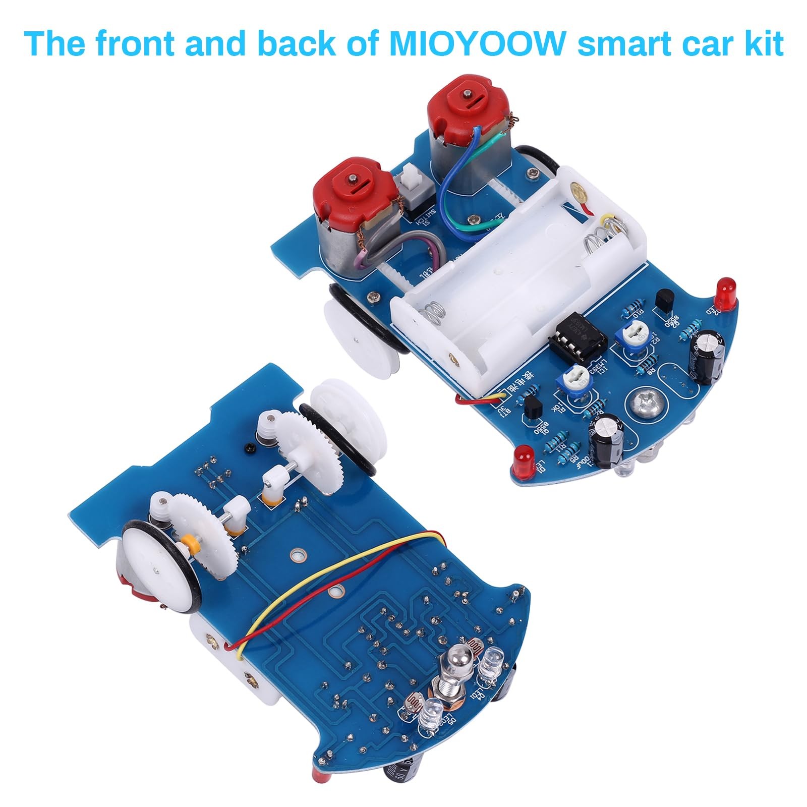Line Following Robot Car Kit Beginners Soldering Practice STEM Educational Kit