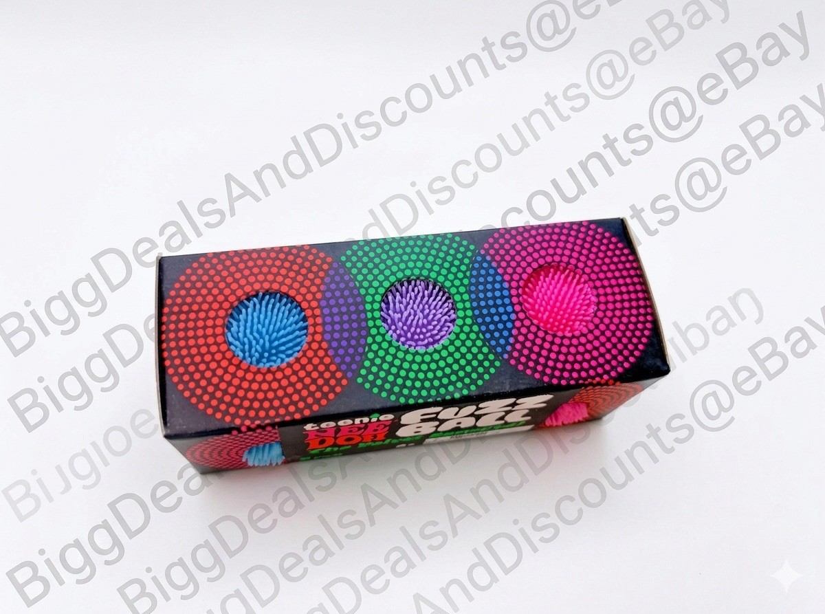 🔥 SEALED/UNOPENED Needoh Teenie Fuzzball 3 Pack Tiktok Viral – BLUE/PINK/PURPLE