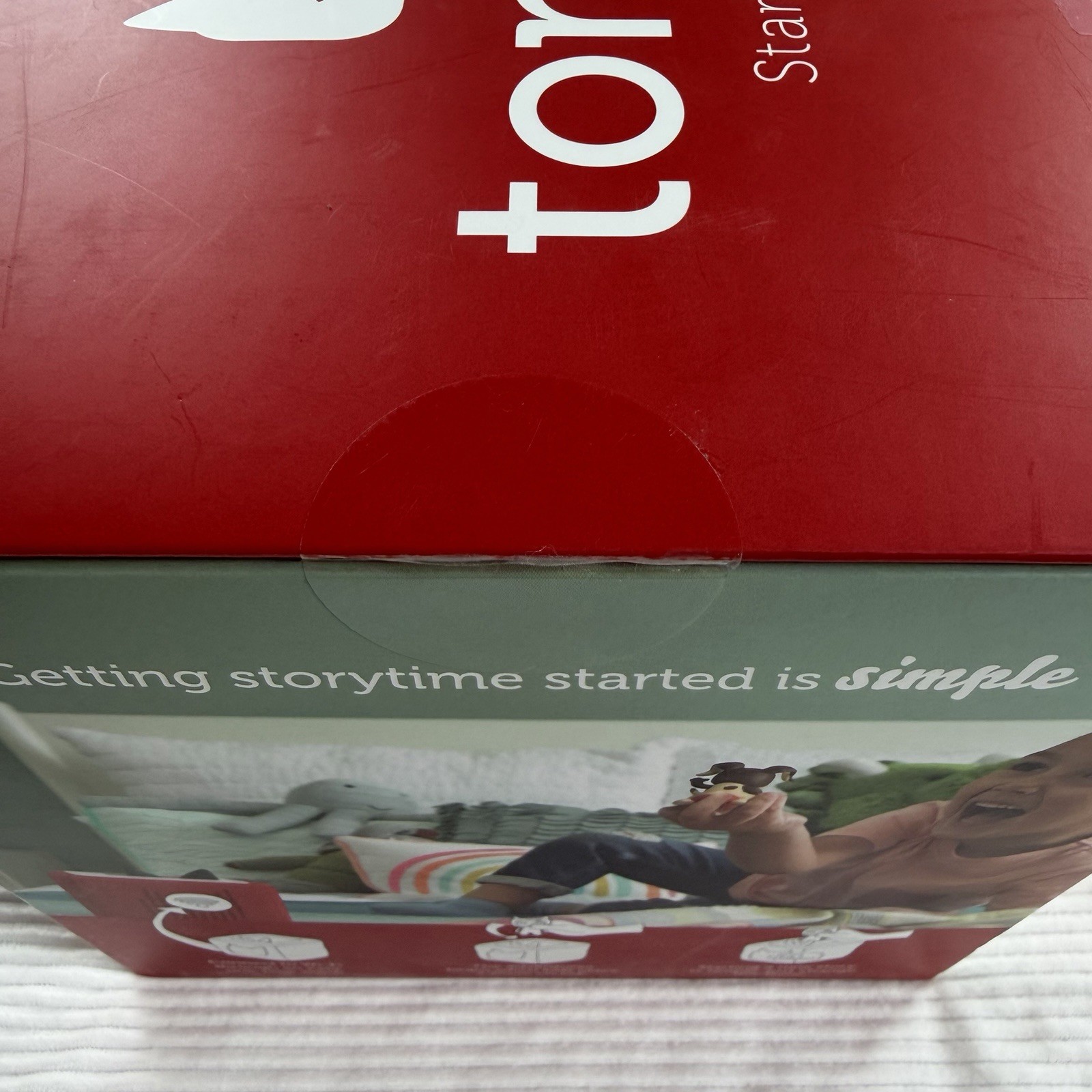 Tonies Toniebox Red Audio Starter Set Playtime Songs and Story Time Teller NIB