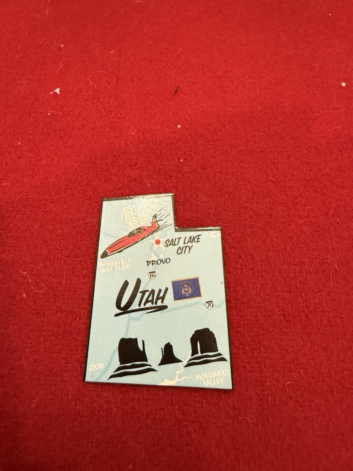 USA Magnetic State Puzzle Map Ata-Boy Play-N-Learn Utah Replacement Piece 1