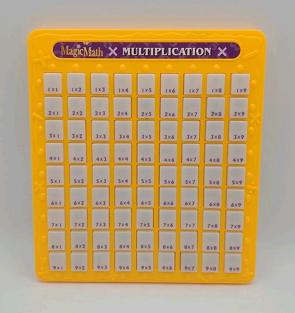 Vtg 2005 Magic Math Multiplication Machine Press and See Educational Homeschool