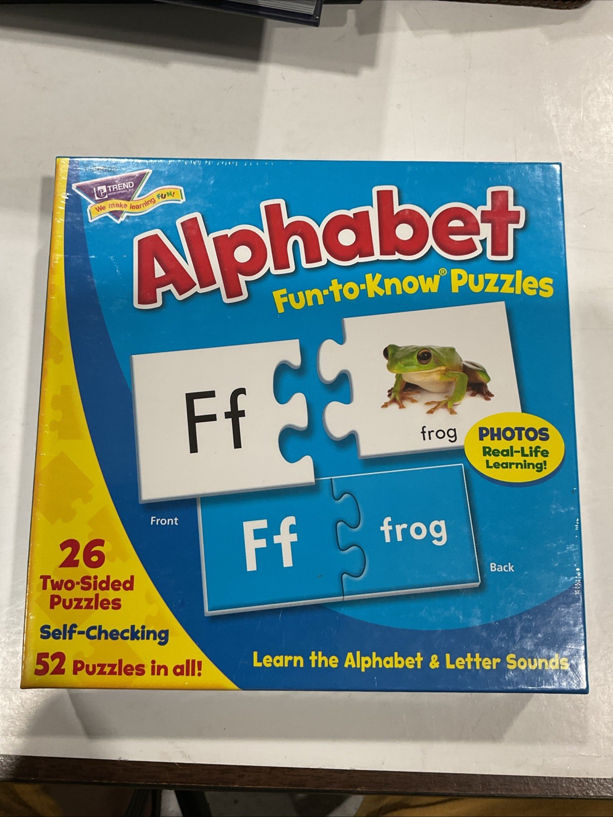 TREND Uppercase & Lowercase Alphabet Fun-to-Know Puzzles 52 Pc