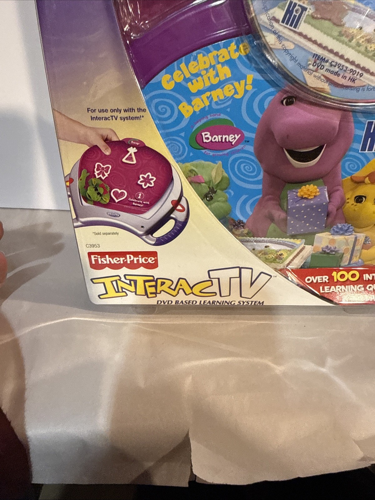 Barney Fisher Price Interac TV DVD Based Learning System Celebrate With Barney