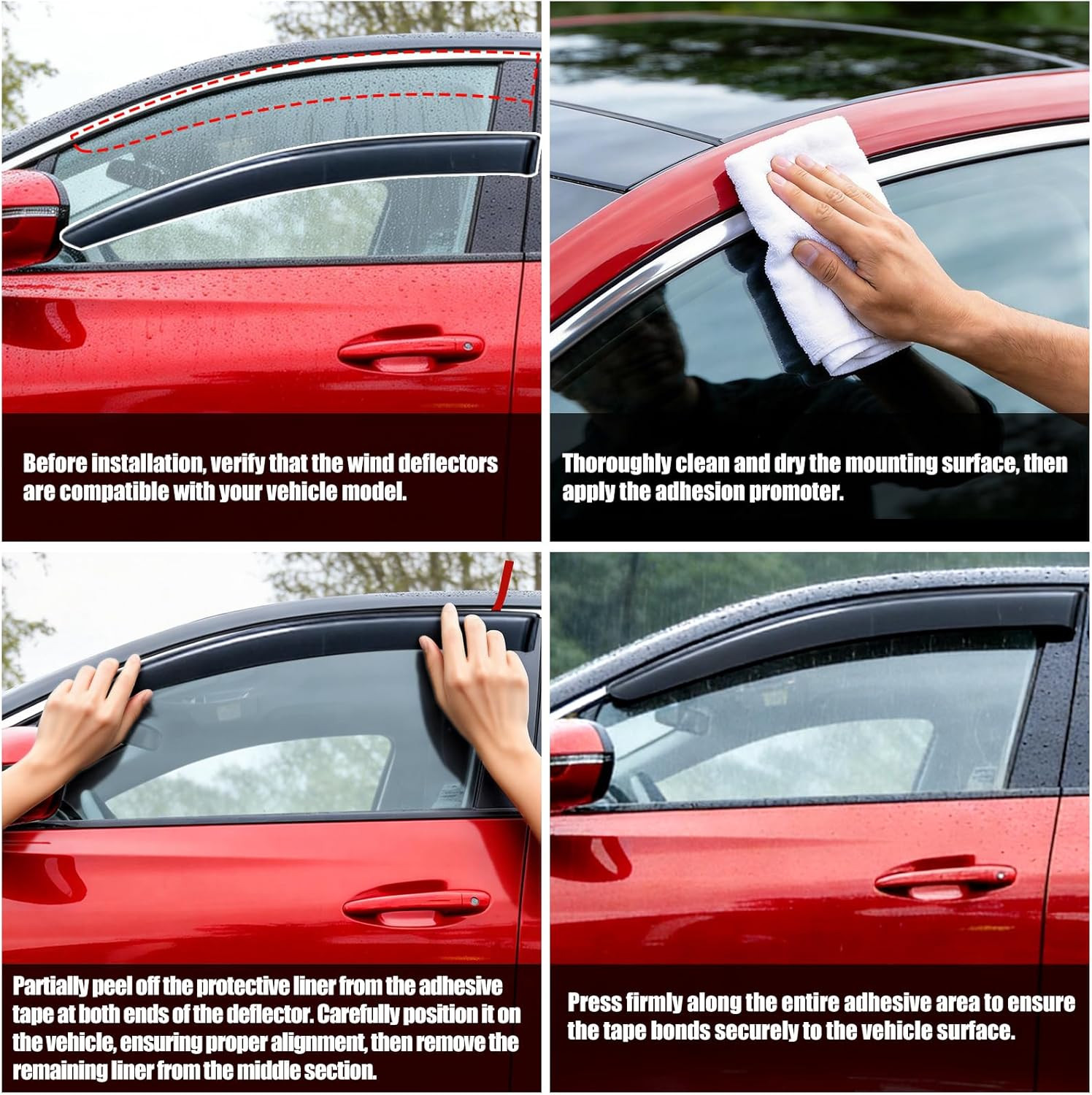 Window Rain Guard for Kia Sportage 2023 2024 2025 2026 LX EX SX Prestige X-Pro X