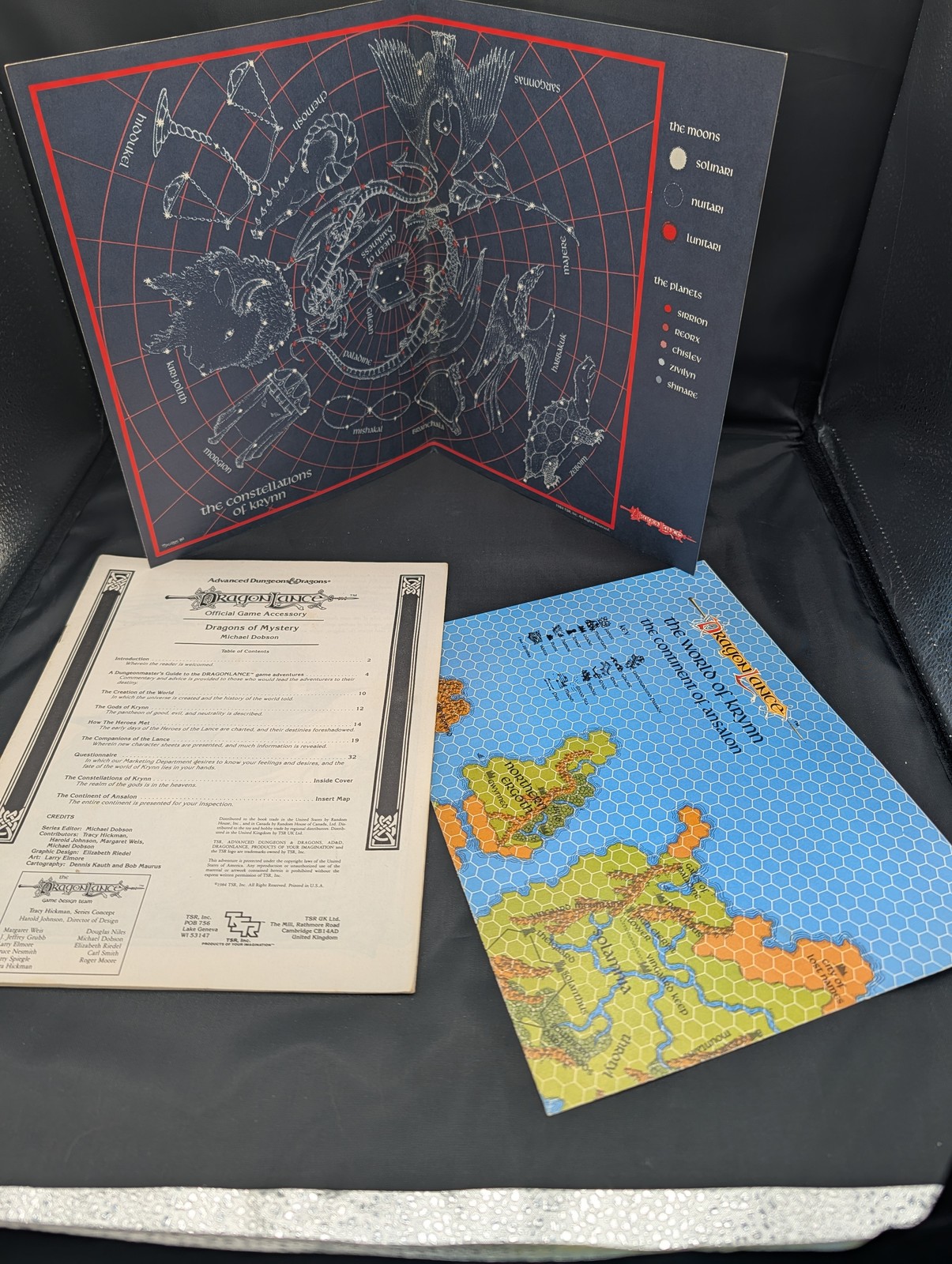 Dragonlance DL1-DL6 Complete Lot AD&D 1st Ed TSR 1984-85 Modules with Maps VG