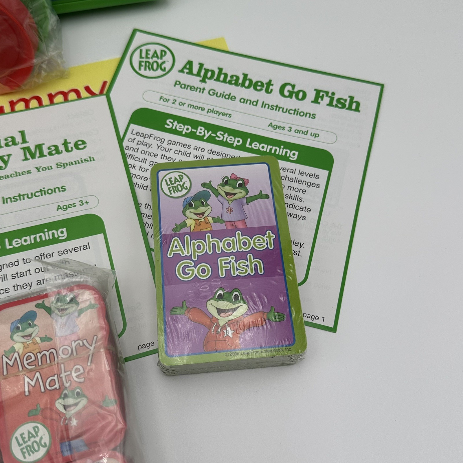 Leap Frog My Card Games Bilingual Memory Mate Hard Plastic Storage Case NEW