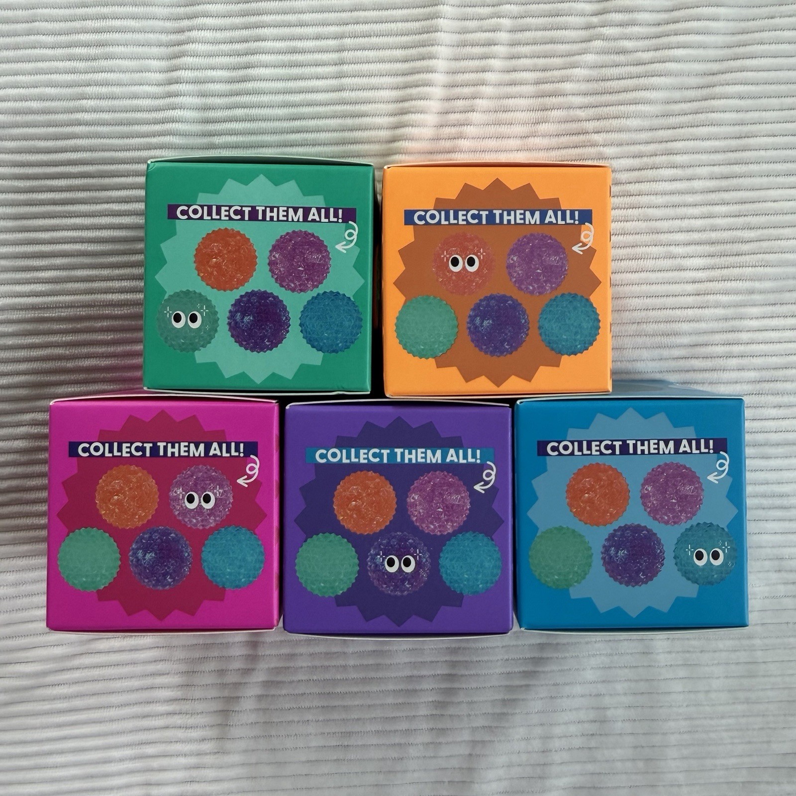 J’adore Diamond Squishy Complete Set Of 5 Teal Orange Pink Purple Blue VIRAL