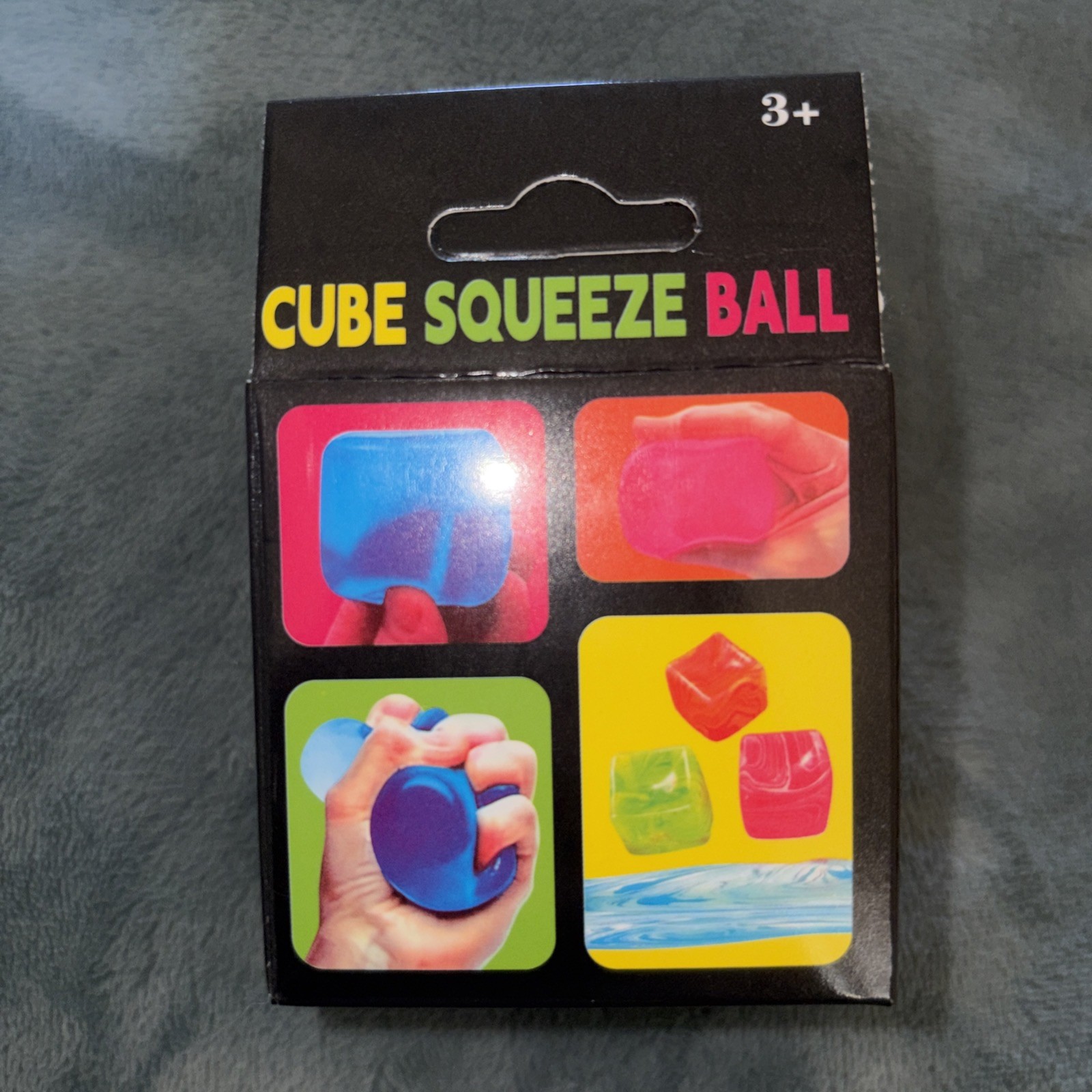 Lot Of 12 New Cube Squeeze SOLID Squish BLUE PURPLE PINK ORANGE Fast Ship 🧊